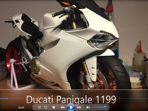 ducati panigale 1199 kopie von valcrow La impresión en 3d ciclomotor la motocicleta de superbike 3d print model - Mito3D