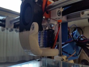 duct fan 3d printer parts 3d print model - Mito3D