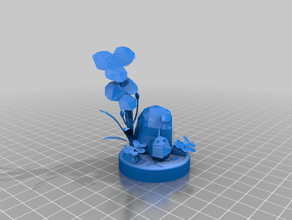 pikmin amiibo - rock brinquedo & acessórios para jogos nintendo super smash bros 3d print model - Mito3D