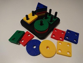 Bildungs-baby-Kleinkind-puzzle Rätsel 3d print model - Mito3D