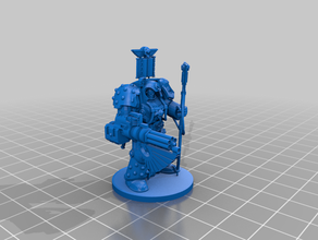 librarian terminator reaper autocannon toy & game accessories warhammer 40k 3d print model - Mito3D