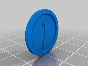 coin tokens power grid games boardgame token 3d print model - Mito3D