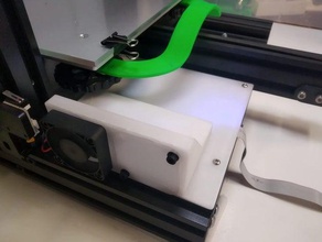 ender 3 - doble ventilador principal de la cubierta placa base La impresión en 3d junta dual el actualización 3d print model - Mito3D
