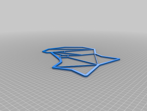 mi personalizados origami lindo fox Arte en 2d personalizado 3d print model - Mito3D