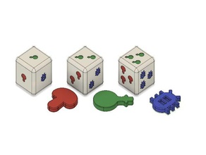 oyun gibi iksir oyunlar boardgame boardgames tahta oyunu şişe zar ölmek fullgame tam taşınabilir 3d print model - Mito3D