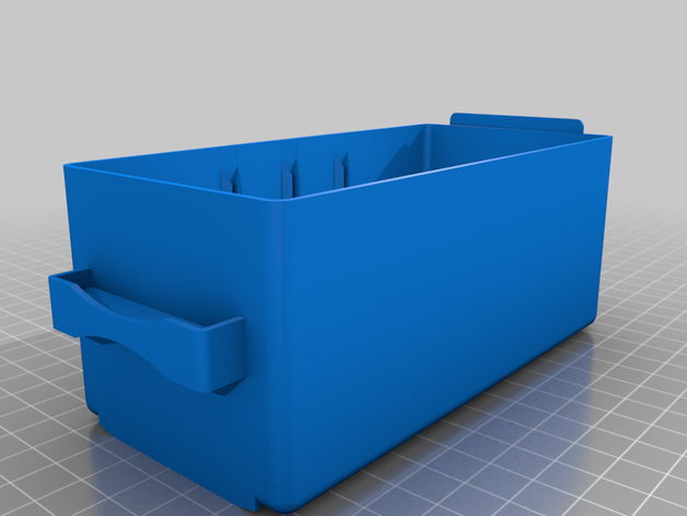 pequena parte gaveta de armazenamento bin recipiente recipientes mini gavetas peças pequenas a caixa 3D print model - Mito3D