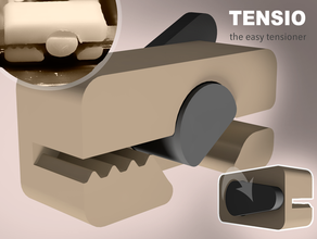 tensio - fácil tensor gt2 cintos impressora 3d de peças cinto da correia 3d print model - Mito3D