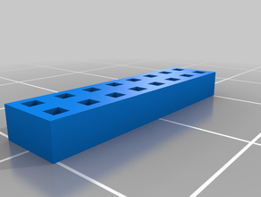 meine angepasste parametrische spacer male pin-Header - Elektronik kundengebundene 3d print model - Mito3D