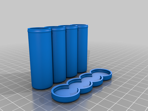 my customized battery tubes - very containers 3d print model - Mito3D