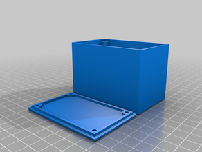 meine angepasste Projekt-box Deckel Schrauben r2 - Elektronik kundengebundene 3d print model - Mito3D