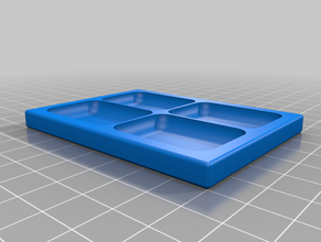2x2 compartment holder tool holders & boxes customized 3d print model - Mito3D