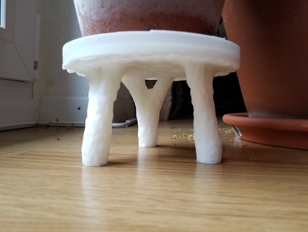 plant stool topology optimized decor 3D print model - Mito3D