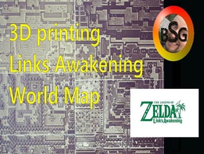 links awakening world map - lithophane video games legend zelda 3d print model - Mito3D