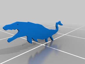 jurassic world mososaurs flat 3d printing dinosaur dinosaurs park mososaurus 3d print model - Mito3D