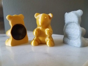 teddy bear magnet animals animal cute fridge household 3d print model - Mito3D