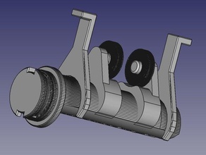 ender 3 spool holder roller 50mm hole 3d printer accessories 3d print model - Mito3D