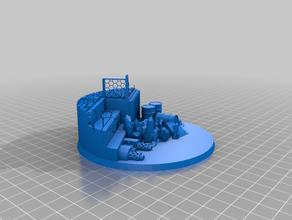 grandes panorámicas de la base props warhammer 3d print model - Mito3D