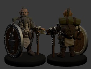 dwarf cleric miniature toy & game accessories 3dprintable dungeons dragons fantasy tabletop 3d print model - Mito3D