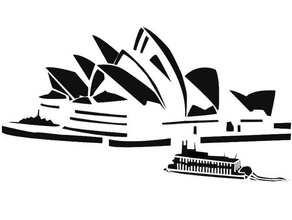 sydney opera house stencil 2d art australia australian stencil sword sydney sydney opera hosue world wonder
