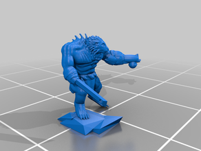 rat ogro esculturas idade sigmar dnd em miniatura warhammer fantasy 3d print model - Mito3D