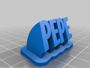 llavero pepe office personalizado 3d print model - Mito3D