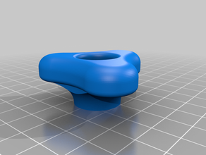 kayak seat knob smooth n' curvy star parts customized 3d print model - Mito3D