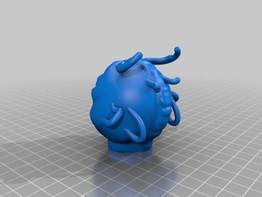 cabeza de alien las esculturas 3d print model - Mito3D