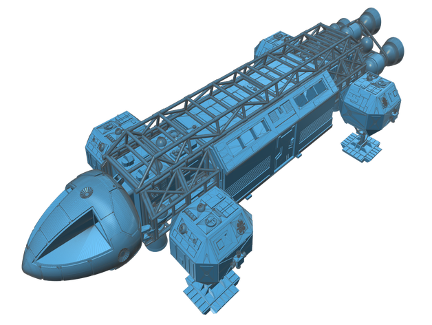 space 1999 eagle transporter models spaceship zarkus model kits 3D print model - Mito3D
