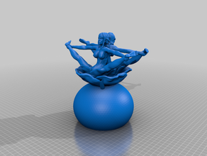 nude art desktop fountain interactive nsfw nudes female sculpture r18 3d print model - Mito3D