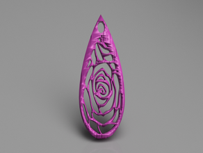 rose orecchini gli credenza chiesa fiore fiori idealab rosa orecchino domenica 3d print model - Mito3D