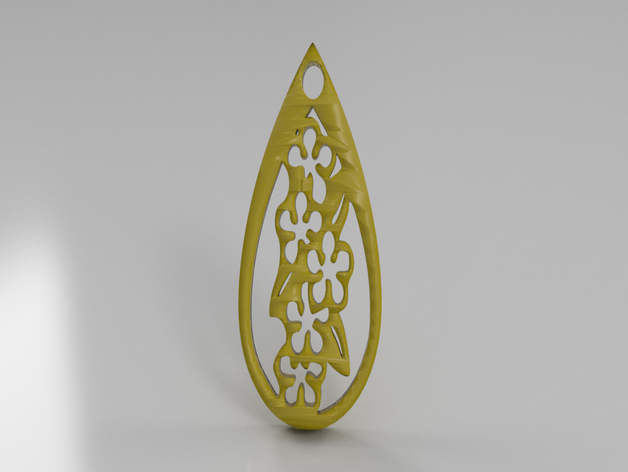 forget-me-not earrings belief church earring flower flowers forget-me-nots happy idealab love pendant pendants smile sunday 3D print model - Mito3D