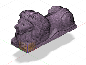 leone l abbiamo loewe sculture Stampa 3d el giardino le o lew ci stampate la scultura sh zi sierra seduta stl pietra 3d print model - Mito3D