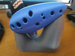 ocarina stand a música 3d print model - Mito3D