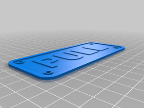 push pull signs 3d print model - Mito3D