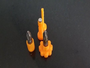magnétique mini tournevis poignées des outils à main miniature manche de titulaire 3d print model - Mito3D