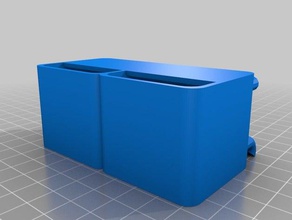 pegboard - 2 bin tool holders & boxes customized 3d print model - Mito3D