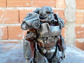 west tek t-60 potenza armatura di fallout 4 giochi e giocattoli articolato figura power armor 3d print model - Mito3D
