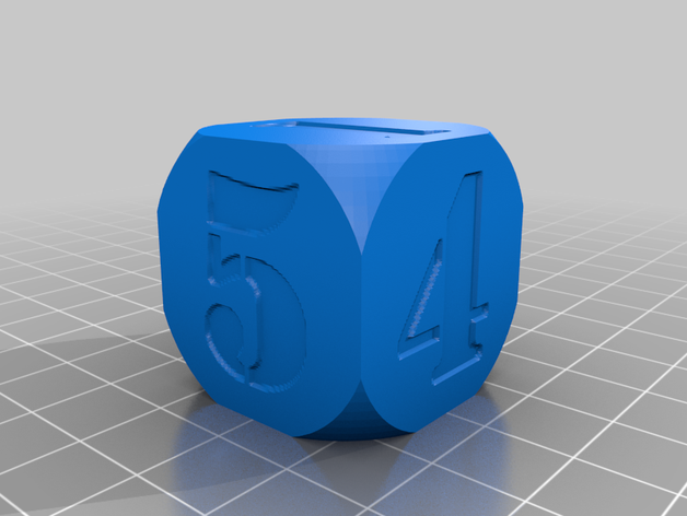 configurable dice customized 3D print model - Mito3D