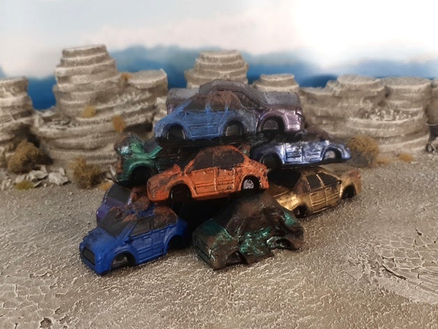 junk cars toy & game accessories gaslands wargaming 3D print model - Mito3D