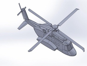 sikorsky s92 r c Fahrzeuge Hubschrauber hobby rc 3d print model - Mito3D