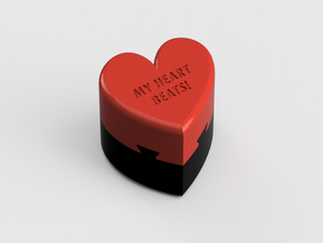 Kırlangıç bulmaca kutusu kalp kap 3d print model - Mito3D