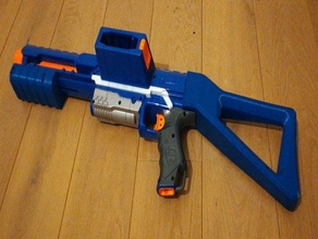 nerf rampage stock toy & game accessories blaster 3d print model - Mito3D