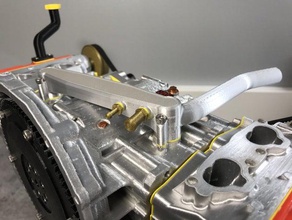 refrigeración del colector de extensión ej20 subaru motor juguetes mecánicos 3d print model - Mito3D