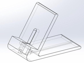 iphone support de charge téléphone mobile 3d print model - Mito3D