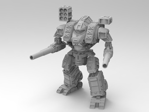 warhammer colocados remix brinquedo & acessórios para jogos battletech destroid macross mech robô robotech scifi tomahawk 3d print model - Mito3D