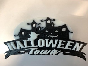 halloweentown 3d baskı disney Cadılar Bayramı korkutucu ev perili 3d print model - Mito3D