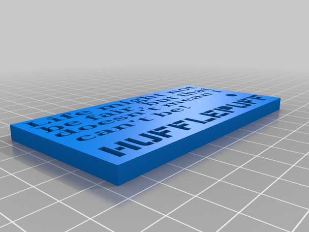 harry potter hufflepuff keychain 3d printing 3D print model - Mito3D