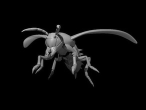giant wasp updated toys & games dnd pathfinder 3d print model - Mito3D