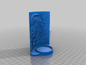 hocus pocus tea light candle holder art 3d print model - Mito3D