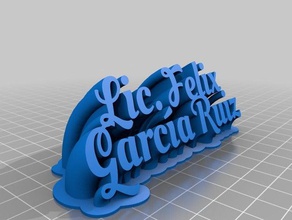lic felix garc ruiz office customized 3d print model - Mito3D